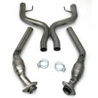 2 1/2” X-Pipe with Cats Stainless Steel
